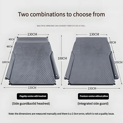 Premium Air Mattress for Tesla Model S/3/Y/X – Self-Inflating Car Bed with Thickened Support, Suede Surface, and Anti-Collision Design for Camping & Road Trips