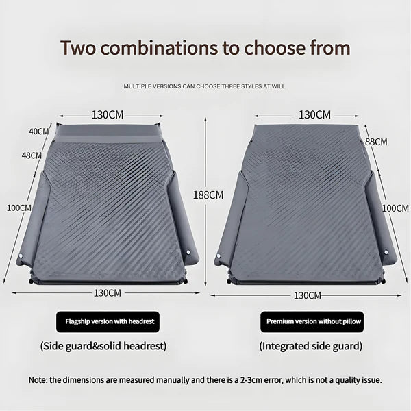 Tesla Model 3 Model Y Model S Model X Inflatable Air Mattress – Foldable Car Camping Bed with Soft Suede Surface and Thickened Support