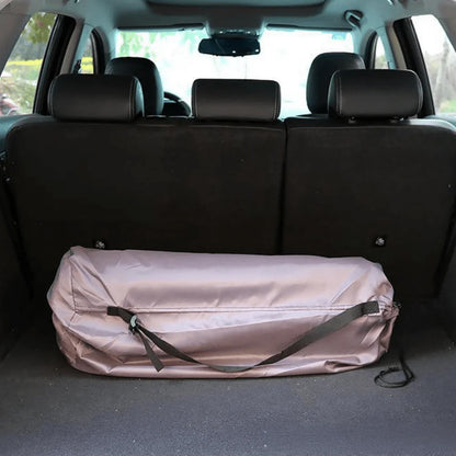 Premium Air Mattress for Tesla Model S/3/Y/X – Self-Inflating Car Bed with Thickened Support, Suede Surface, and Anti-Collision Design for Camping & Road Trips