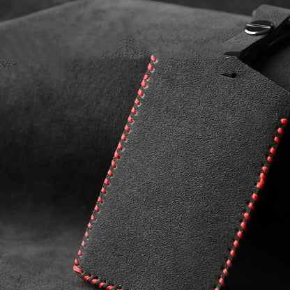 Alcantara Key Card Holder for Tesla Model 3 & Model Y – Suede Card Key Case with Keychain Clip