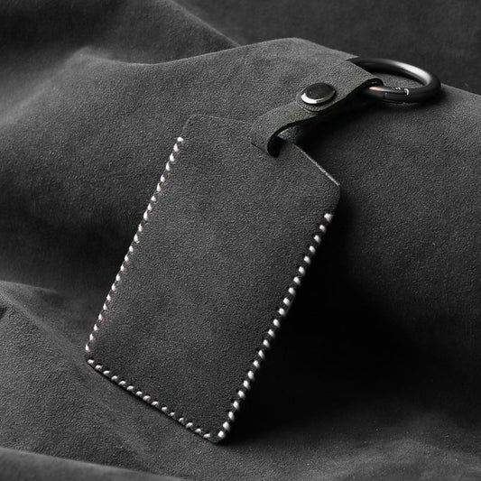 Alcantara Key Card Holder for Tesla Model 3 & Model Y – Suede Card Key Case with Keychain Clip