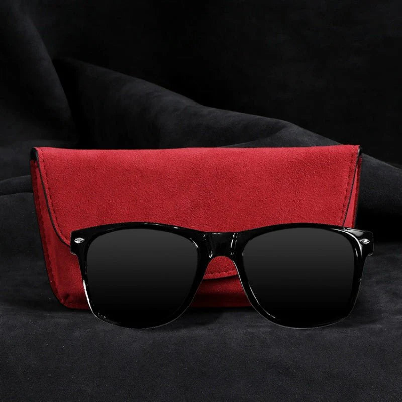 Alcantara Sun Visor Glasses Case for Tesla Model 3, Model Y, Model S, Model X & Cybertruck – Premium Magnetic Eyewear Holder