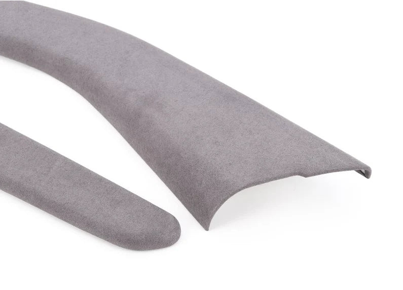 Light Gray Alcantara Center Console Side Panel Covers for Tesla Model 3 (2017–2023) | Luxury Interior Trim Protection