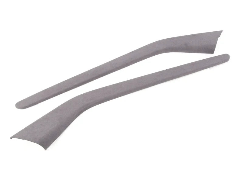 Light Gray Alcantara Center Console Side Panel Covers for Tesla Model 3 (2017–2023) | Luxury Interior Trim Protection