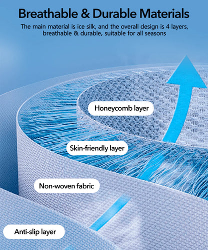 All-Season Ventilated Seat Covers for Tesla Model 3 & Model Y | Breathable Ice Silk Cooling Seat Cushions