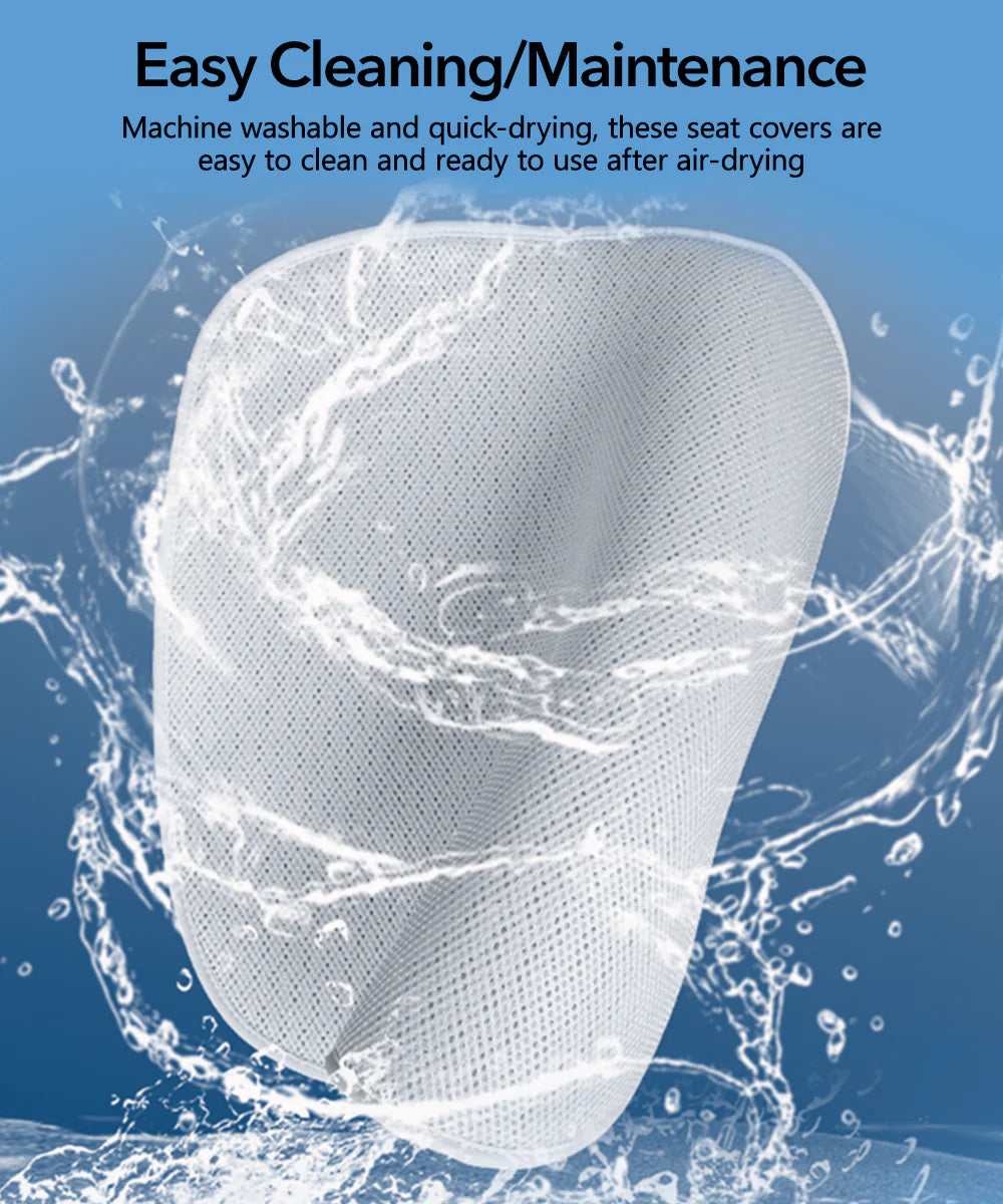 All-Season Ventilated Seat Covers for Tesla Model 3 & Model Y | Breathable Ice Silk Cooling Seat Cushions