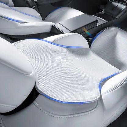 All-Season Ventilated Seat Covers for Tesla Model 3 & Model Y | Breathable Ice Silk Cooling Seat Cushions