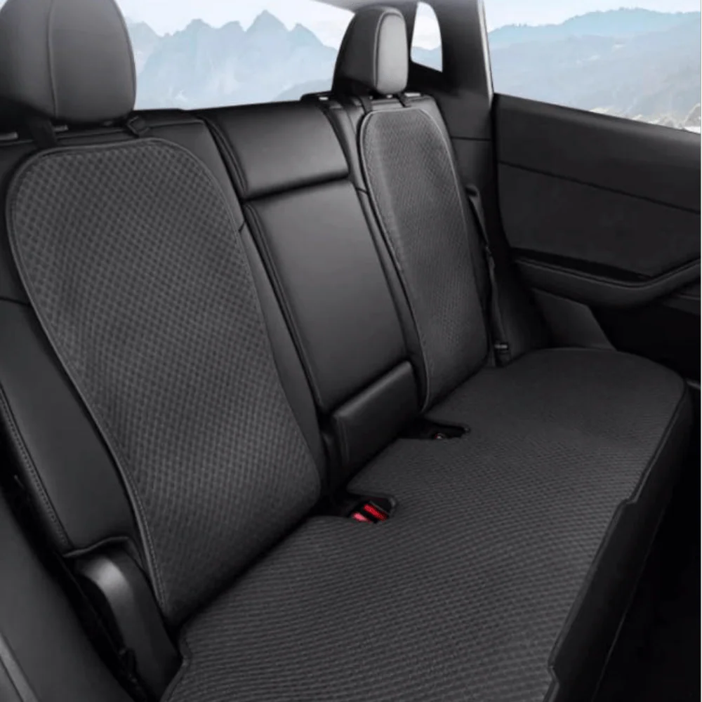 All-Weather Ice Silk Seat Cushion for Tesla Model Y Juniper & Model 3 Highland | Custom Fit, Breathable Cooling Comfort