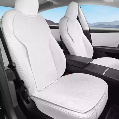 All-Weather Ice Silk Seat Cushion for Tesla Model Y Juniper & Model 3 Highland | Custom Fit, Breathable Cooling Comfort