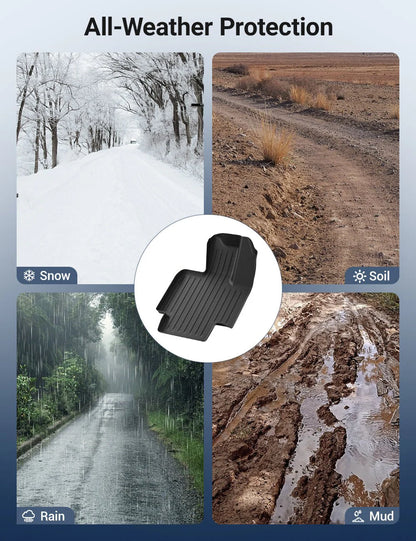 All-Weather TPE Floor Mats for Tesla Cybertruck 2024+ | Custom Fit, Eco-Friendly, Waterproof & Anti-Slip