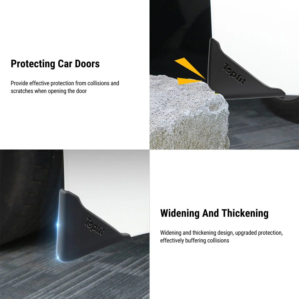 Anti-Scratch Door Edge Guard for Tesla Model 3, Model Y, Model S, Model X – Durable Rubber Protective Trim (1 Set)