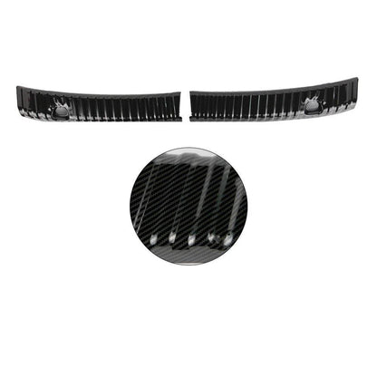 Anti-Scratch Rear Bumper Protector for Tesla Model Y 2020–2025 | Stainless Steel Trunk Sill Guard with Carbon Fiber Texture Tesla Parts