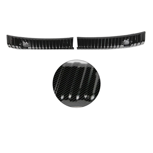 Anti-Scratch Rear Bumper Protector for Tesla Model Y 2020–2025 | Stainless Steel Trunk Sill Guard with Carbon Fiber Texture Tesla Parts