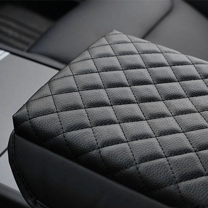 PU Leather Armrest Cover for Tesla Model 3 Highland 2024 – Protective Center Console Armrest Pad