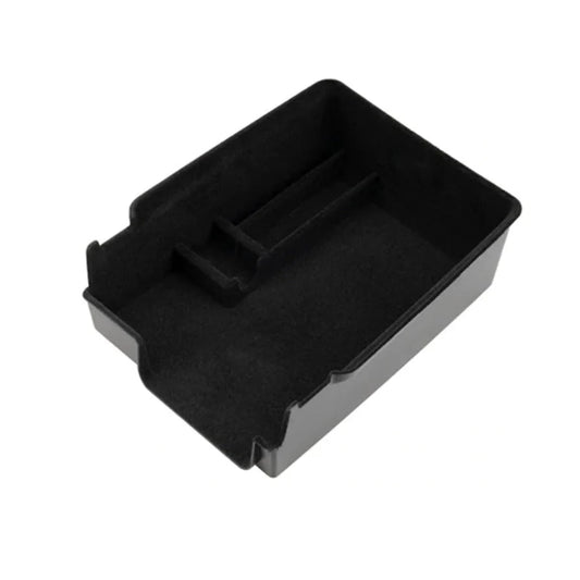 Armrest Console Organizer Tray for Tesla Model 3 & Model Y | ABS Storage Box with Flocked Lining, Perfect Fit Drawer-Style Insert