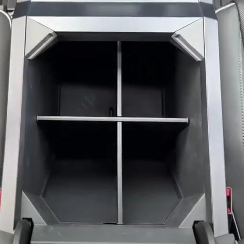 Custom Armrest Storage Box Divider for Tesla Cybertruck 2024+ | Adjustable Organizer Insert for Center Armrest Console