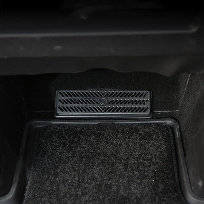 Backseat Air Vent Cover for Tesla Model Y  Parts (2020–2024), ABS Under-Seat Air Outlet Protector, Anti-Blockage & Ventilation Guard