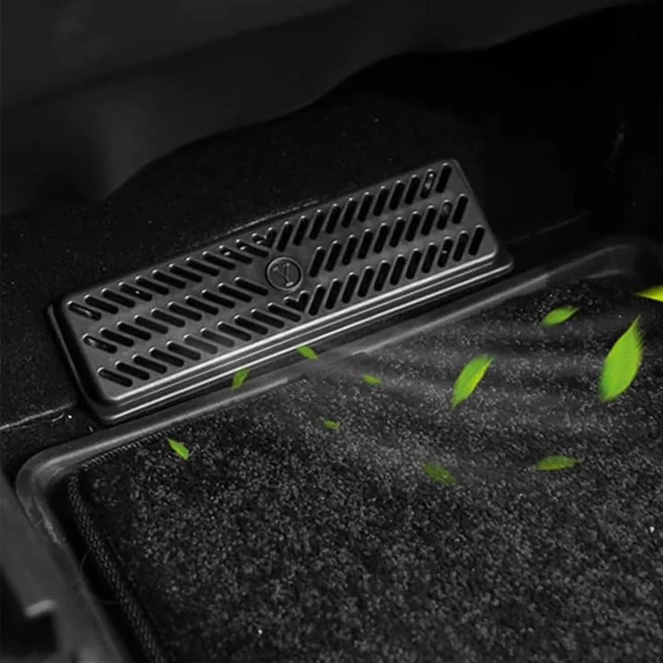 Backseat Air Vent Cover for Tesla Model Y  Parts (2020–2024), ABS Under-Seat Air Outlet Protector, Anti-Blockage & Ventilation Guard