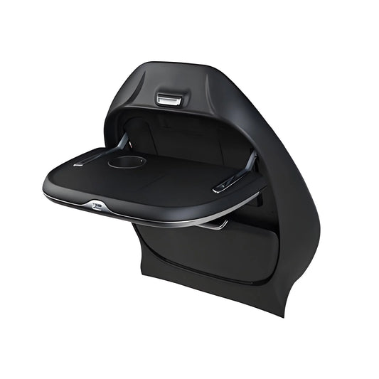 Backseat Folding Multi-Function Table with Wireless Charging & LED Light for Tesla Model 3 & Model Y
