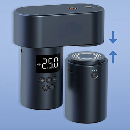 Tesla Cybertruck Model 3 Model S Model Y Model S Portable Cordless Inflatable Air Pump | 38L/min Fast Tire Inflator | 75 PSI for Cars & SUVs | 150 PSI for Bikes | Auto Shut-Off & LED Light