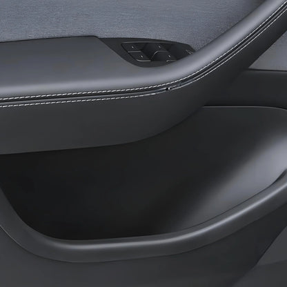 TPE Car Door Side Storage Box for Tesla Model Y Juniper (2024 Refresh) – 4PCS Door Pocket Organizer, Scratch Protection & Noise-Reducing Design