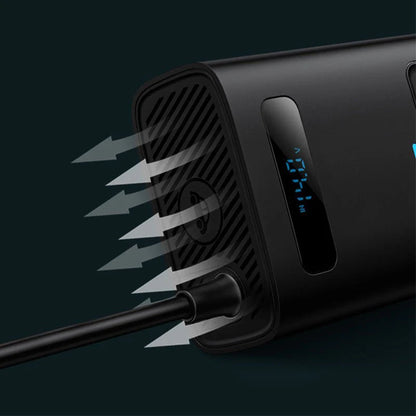 150W Car Power Inverter for Tesla Model 3 & Model Y (EU Version) – DC to AC Converter with LCD Display & Smart Cooling