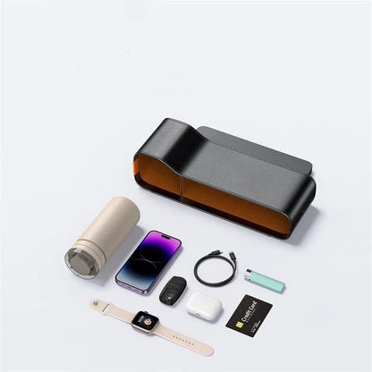 Premium Leather Car Seat Gap Filler Organizer for Tesla Model 3/Y/S/X – Custom Fit Console Side Pocket Storage