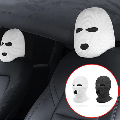 Premium Car Seat Headrest Cover for Tesla Model 3, Model Y, Model S & Model X – Breathable Polyester Head Support Protector (2PCS)