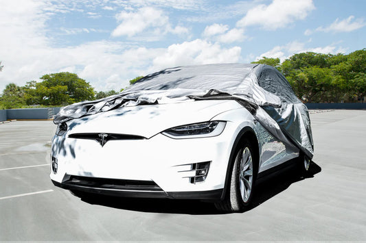Custom Fit Car Cover for Tesla Model X – Water-Resistant Indoor & Outdoor Protection with Charging Access