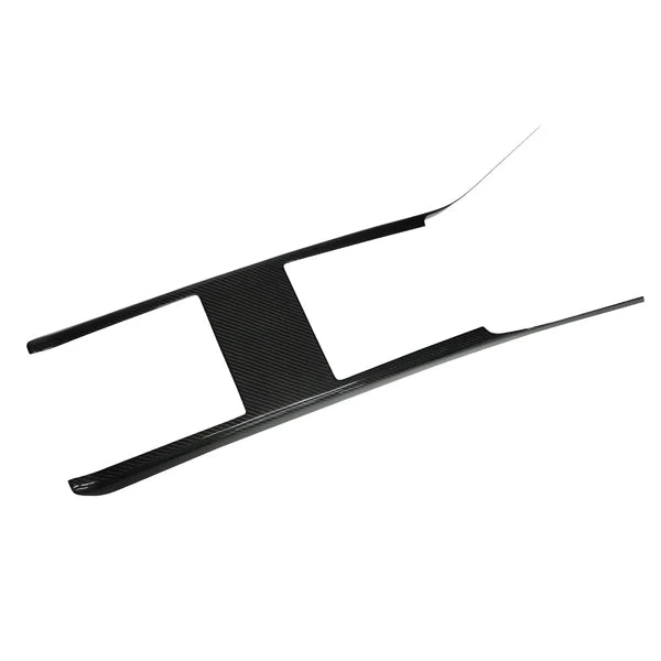 Carbon Fiber Center Console Trim Panel for Tesla Model S/X (2022+) – Full Cover Interior Upgrade