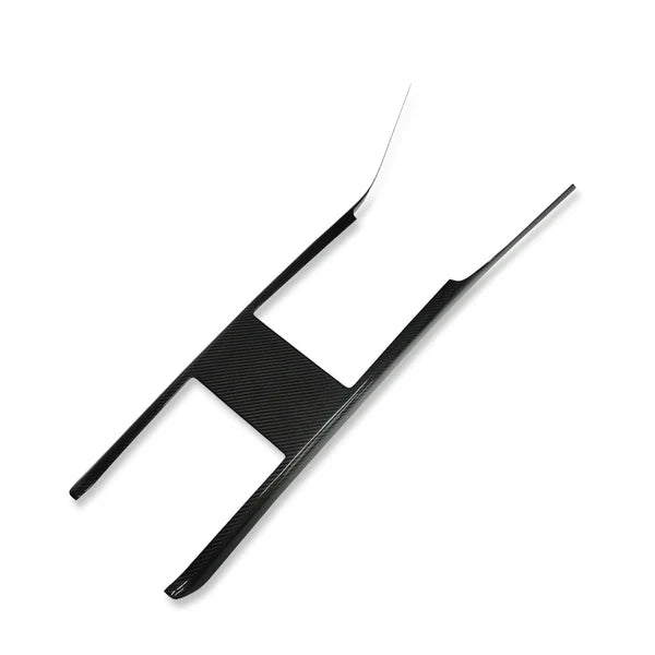 Carbon Fiber Center Console Trim Panel for Tesla Model S/X (2022+) – Full Cover Interior Upgrade