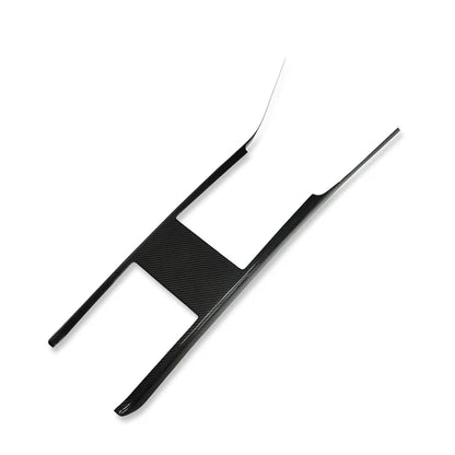 Carbon Fiber Center Console Trim Panel for Tesla Model S/X (2022+) – Full Cover Interior Upgrade