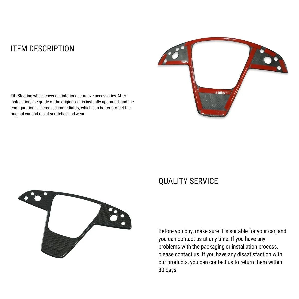 Carbon Fiber Yoke Steering Wheel Trim Cover for Tesla Model S/X (2021+) – Real Carbon Fiber Interior Upgrade