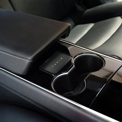 Tesla Key Card Holder for Model 3 & Model Y – Center Console CardRails™ Anti-Slip Key Card Organizer