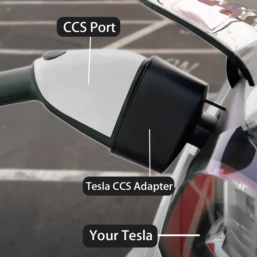 CCS1 & J1772 2-in-1 Charging Adapter for Tesla – Fast & Level 2 Charging Support