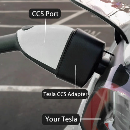 CCS1 & J1772 2-in-1 Charging Adapter for Tesla – Fast & Level 2 Charging Support
