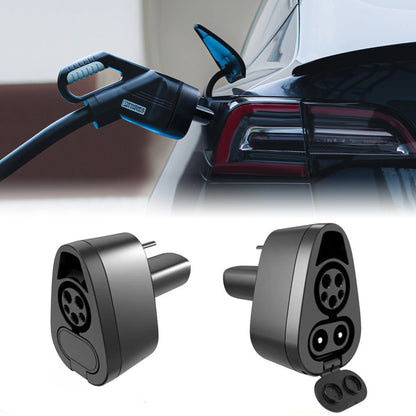 CCS1 & J1772 2-in-1 Charging Adapter for Tesla – Fast & Level 2 Charging Support