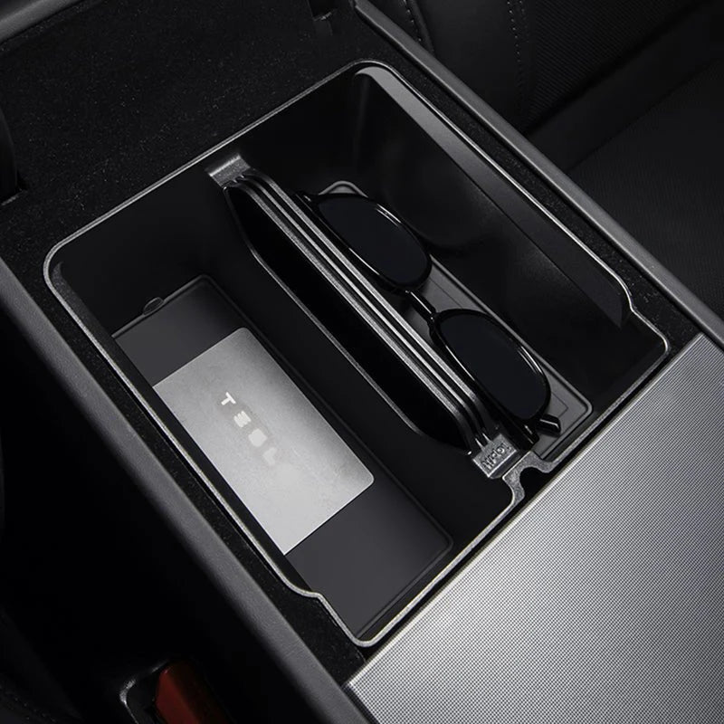 Center Armrest Storage Box Organizer for Tesla Model 3 Highland (2024+) & Model Y Juniper (2024+)