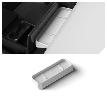 Behind-Screen Center Console Storage Box for Tesla Cybertruck (2024 & Newer) – Anti-Slip Silicone Organizer Tray