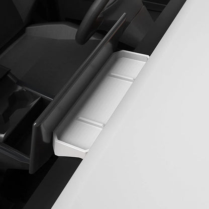 Behind-Screen Center Console Storage Box for Tesla Cybertruck (2024 & Newer) – Anti-Slip Silicone Organizer Tray