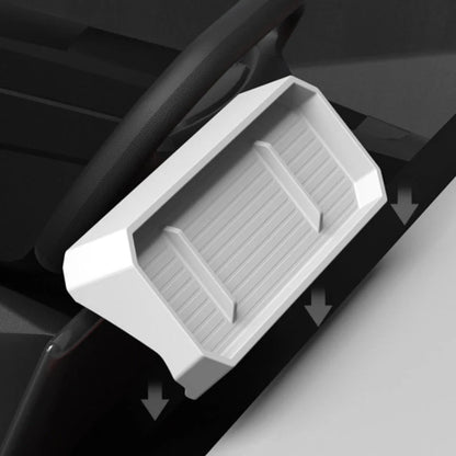 Behind-Screen Center Console Storage Box for Tesla Cybertruck (2024 & Newer) – Anti-Slip Silicone Organizer Tray
