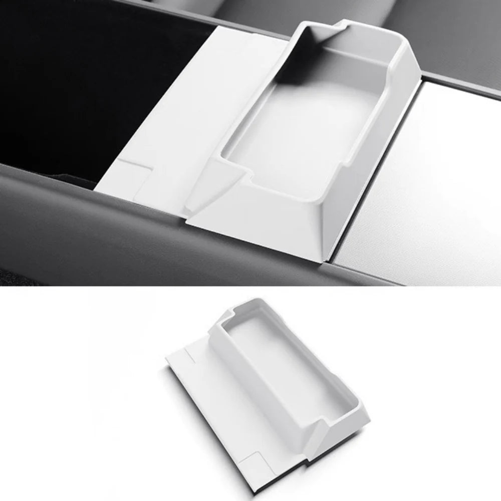Center Console Glasses Tray for Tesla Model Y Juniper (2025+) & Model 3 Highland (2023.10+) | Silicone Non-Slip Organizer