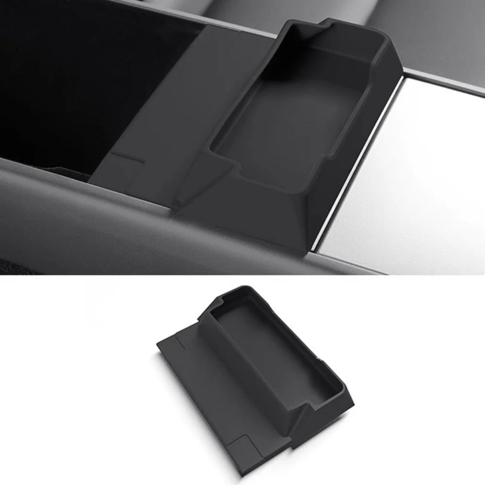 Center Console Glasses Tray for Tesla Model Y Juniper (2025+) & Model 3 Highland (2023.10+) | Silicone Non-Slip Organizer