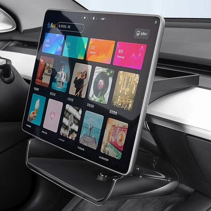 Tesla Model 3 & Model Y Center Console Organizer | Under Screen Storage with Magnetic & Solar ETC Support