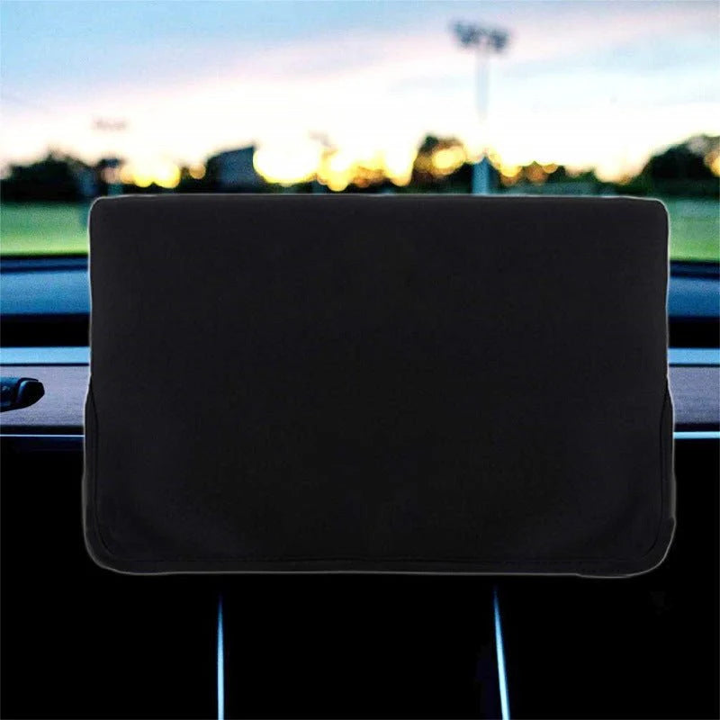 Center Console Screen Protector Cover for Tesla Model 3 (2017–2023.10) & Model Y (2020–2025.03) – Anti-UV Heat Shield Display Sunshade Sleeve