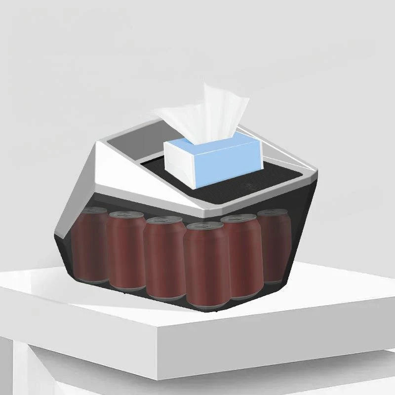 Center Console Trash Can for Tesla Cybertruck 2024+ | Custom Fit Interior Garbage Bin Organizer