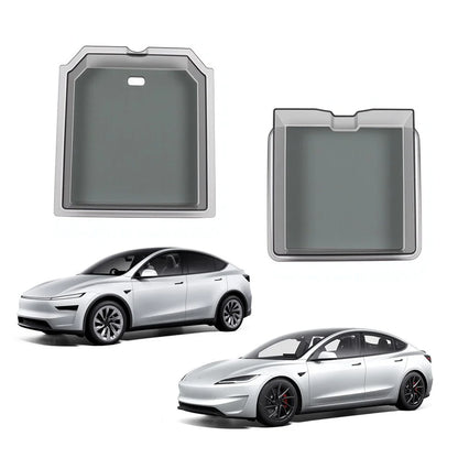 Center Console Tray & Armrest Organizer for Tesla Model 3 Highland (2024+) & New Model Y — Custom-Fit TPE Storage Box