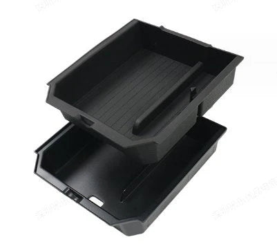 Double-Layer Center Console Storage Box for Tesla Model 3 Highland & Model Y Juniper | Custom-Fit Organizer in 3 Colors