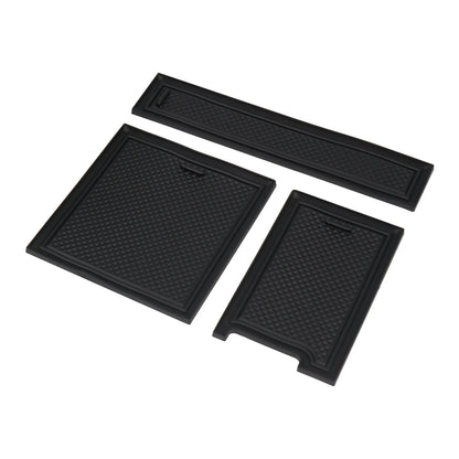 Center Front Storage Box for Tesla Model Y Juniper (2025+) & Model 3 Highland (2024+) | Flocked Interior Organizer with Hidden Magnetic Compartment