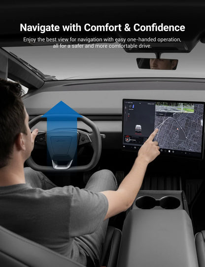 Center Screen Swivel Rotating Mount Kit for Tesla Cybertruck (2024+) | 40° Adjustable Aluminum Display Rotation Bracket